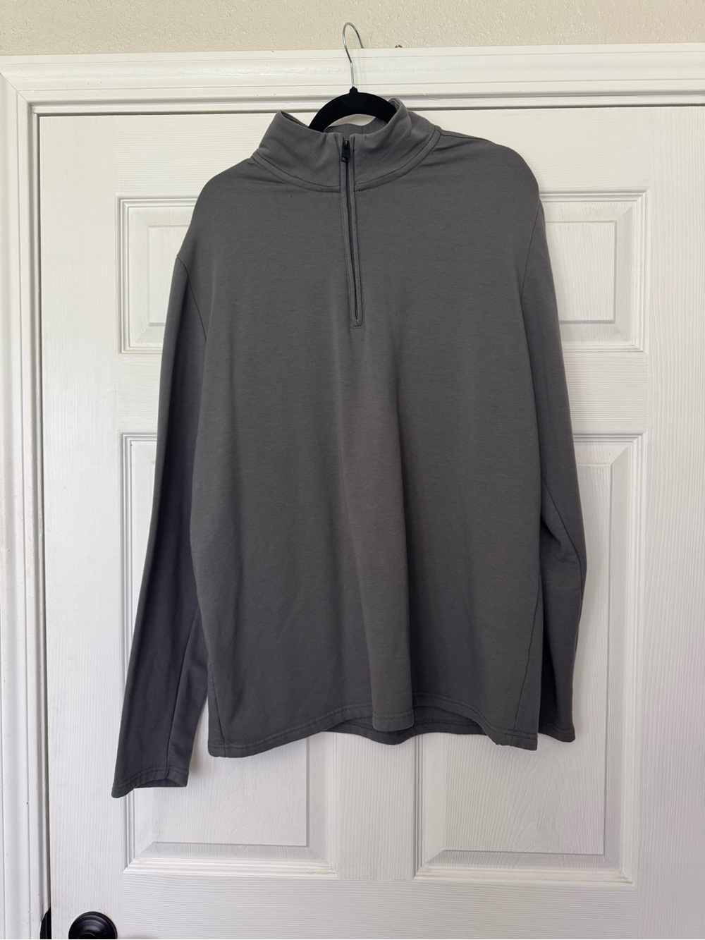 Men's Lightweight Half-Zip Shirt Jacket in Gray